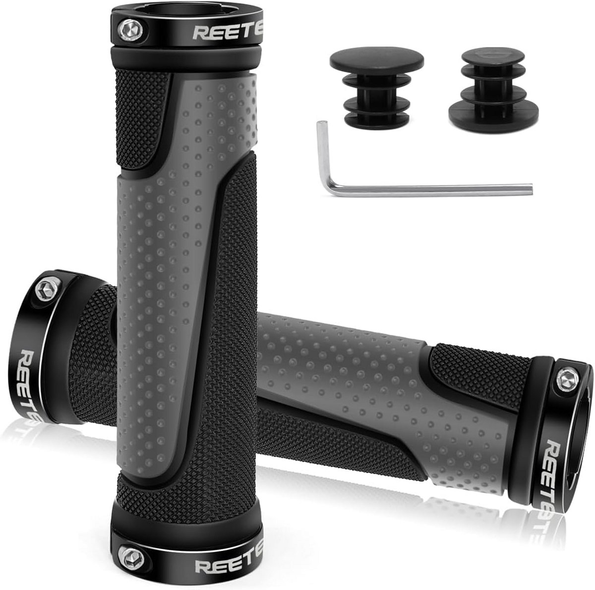 Ergonomische Fietshandvatten Mountainbike Stuur Grips Antislip Dubbele Klem 22mm