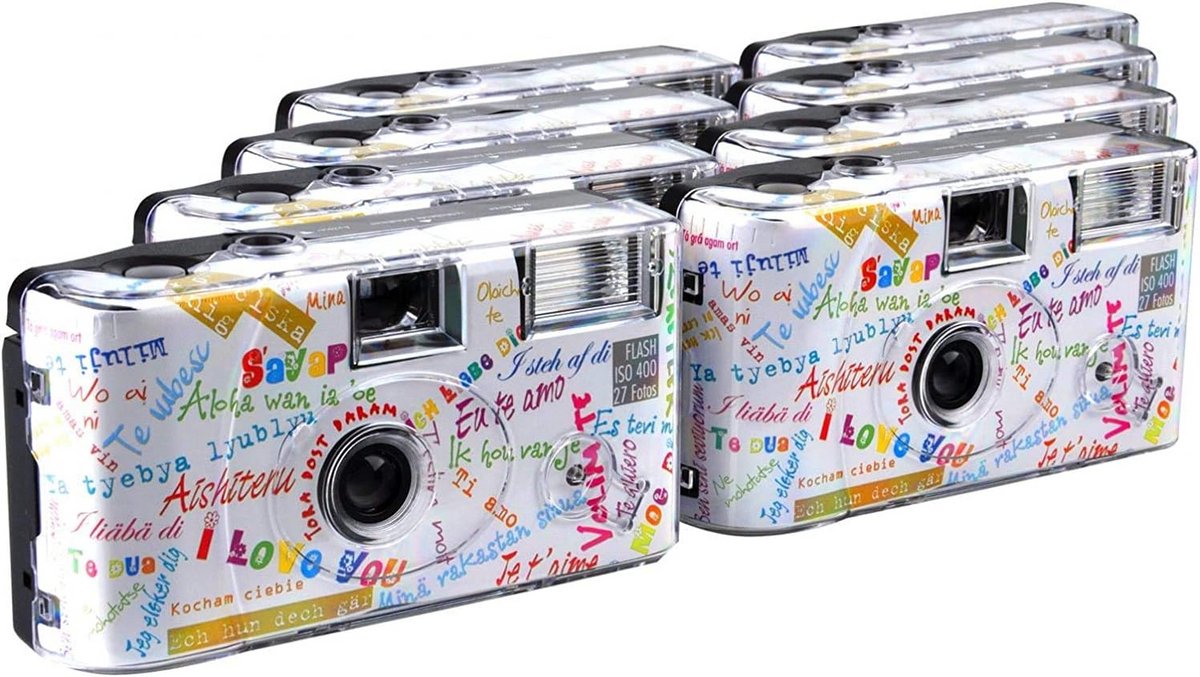Wegwerpcamera met Flitser (8-Pack) voor Feestjes en Vakanties
