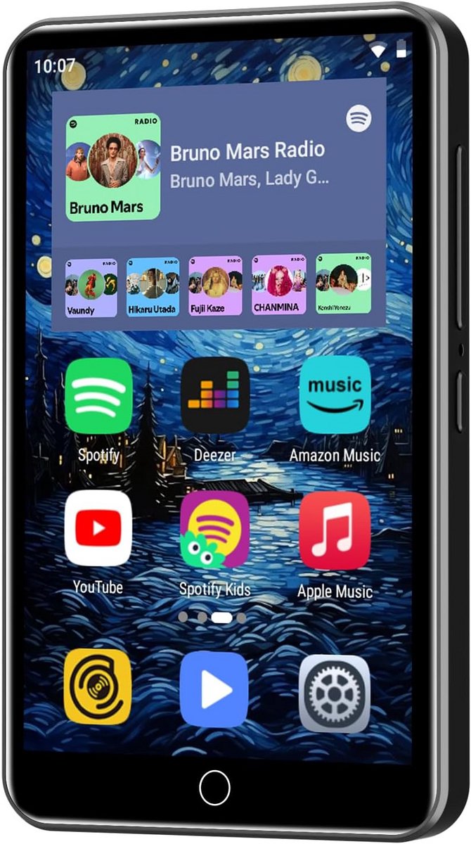 Draagbare MP3 Speler met Bluetooth en WiFi