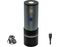 Draagbare Elektrische Koffiemolen USB-C Oplaadbaar met RVS Conische Bramen