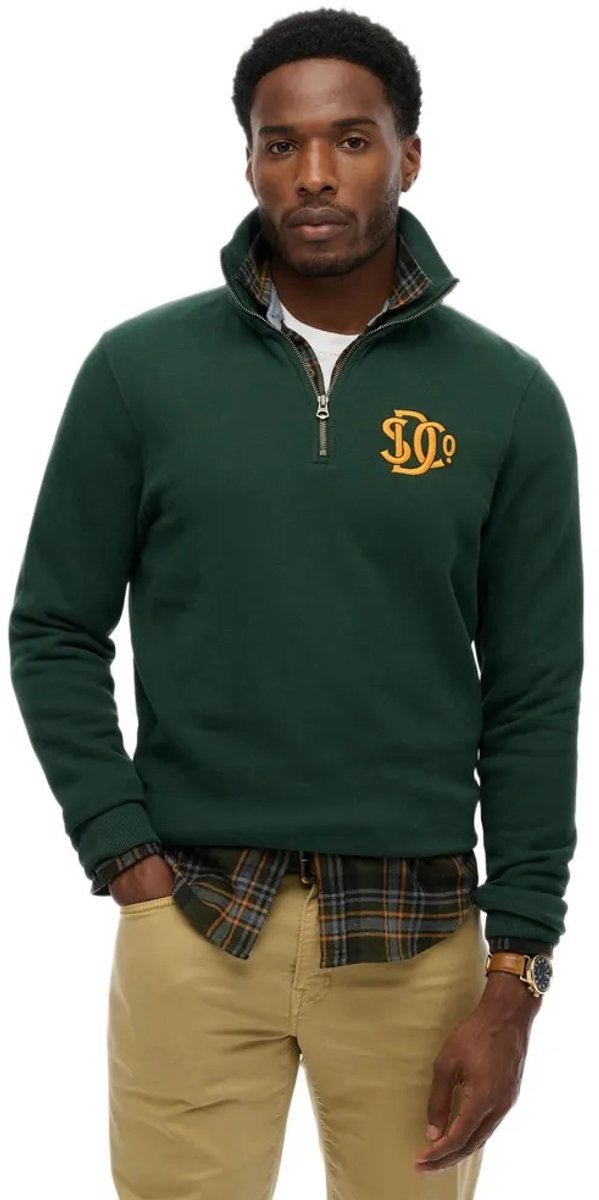Superdry Neon Half Rits Trui XL Man Groen