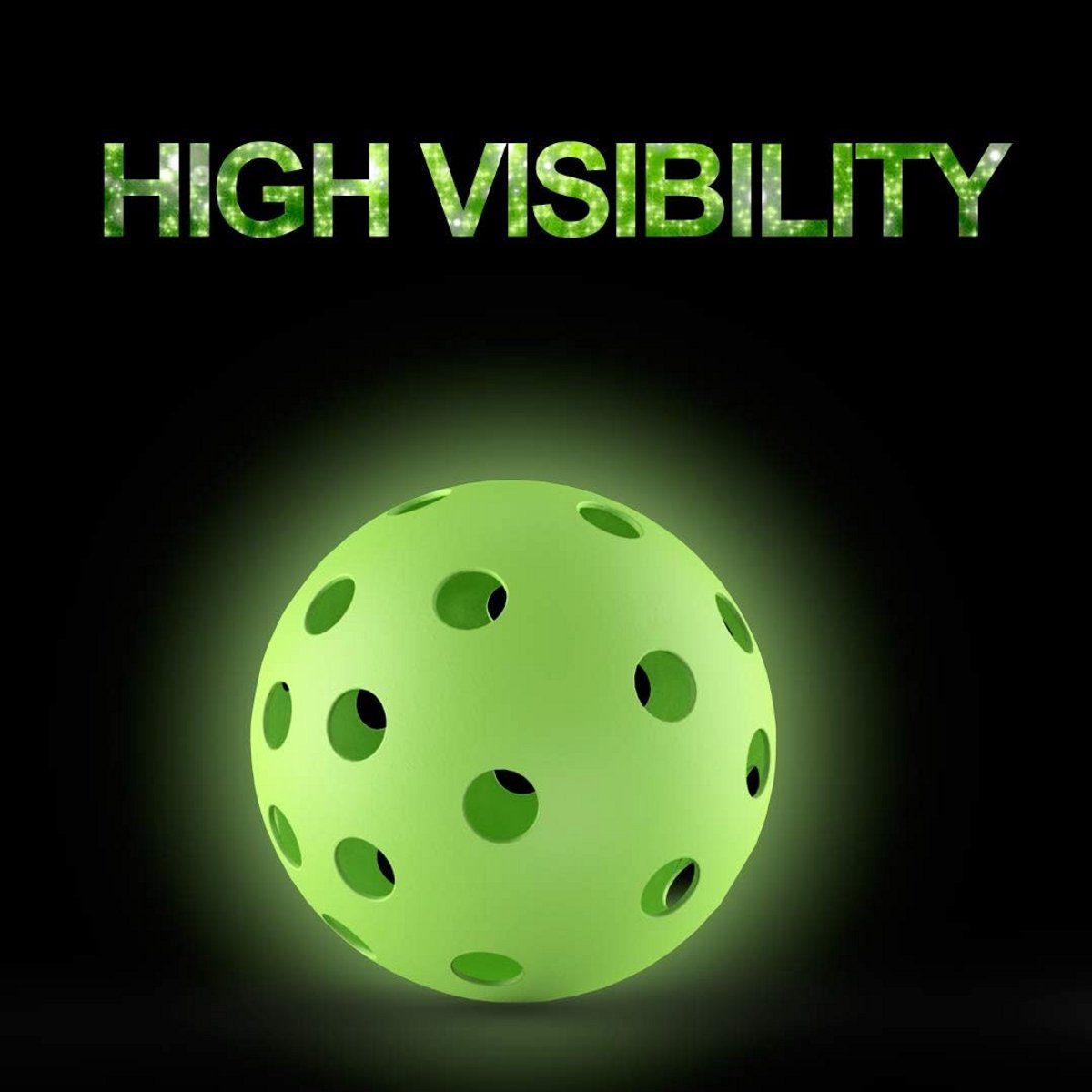 Set Lichtgevende Pickleball Ballen voor Buiten - Hoge Zichtbaarheid