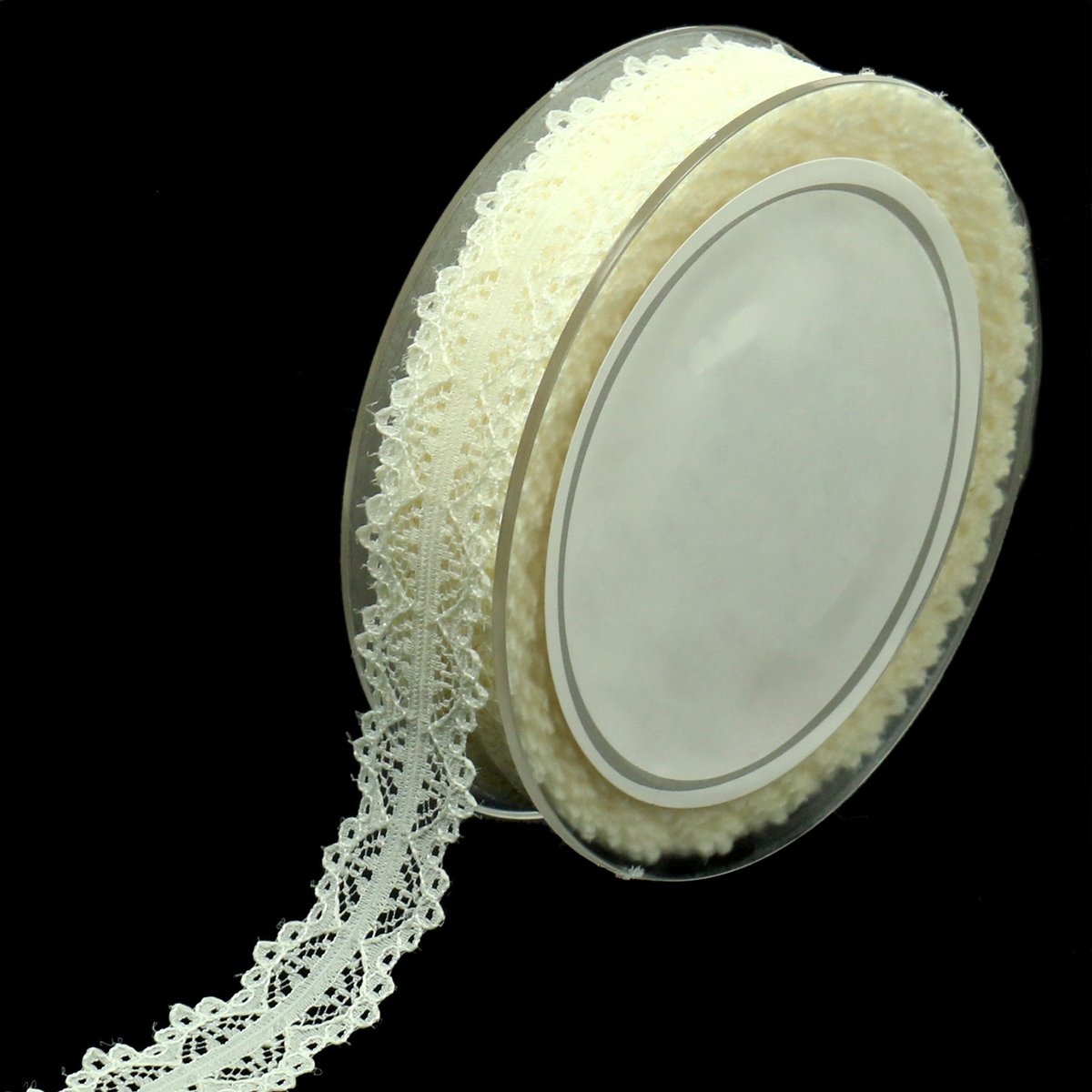 Kanten lint, crèmekleurig, 26 mm, 20 m