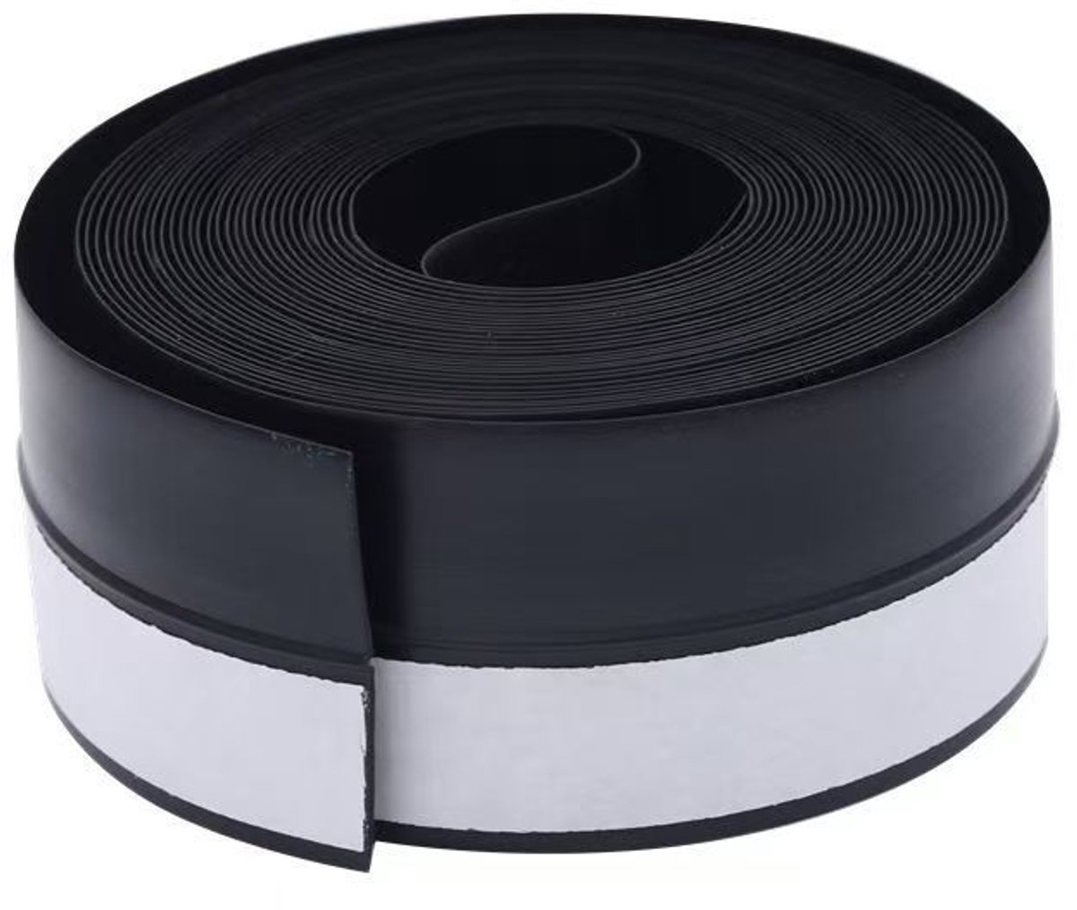 Strong Self Adhesive Door Weather Strip - 25mm Black Rubber Bottom Seal Strip 5m Length - Window Sweeper Weather Stripping Draft Stopper