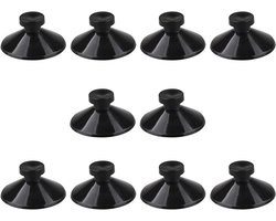 Allecto- Aquarium Zuignap - Familie - Rubber - Aquarium Pomp - Sucker - 10 STKS - Geschikt voor Aquarium Pomp - Zwart 27mm.