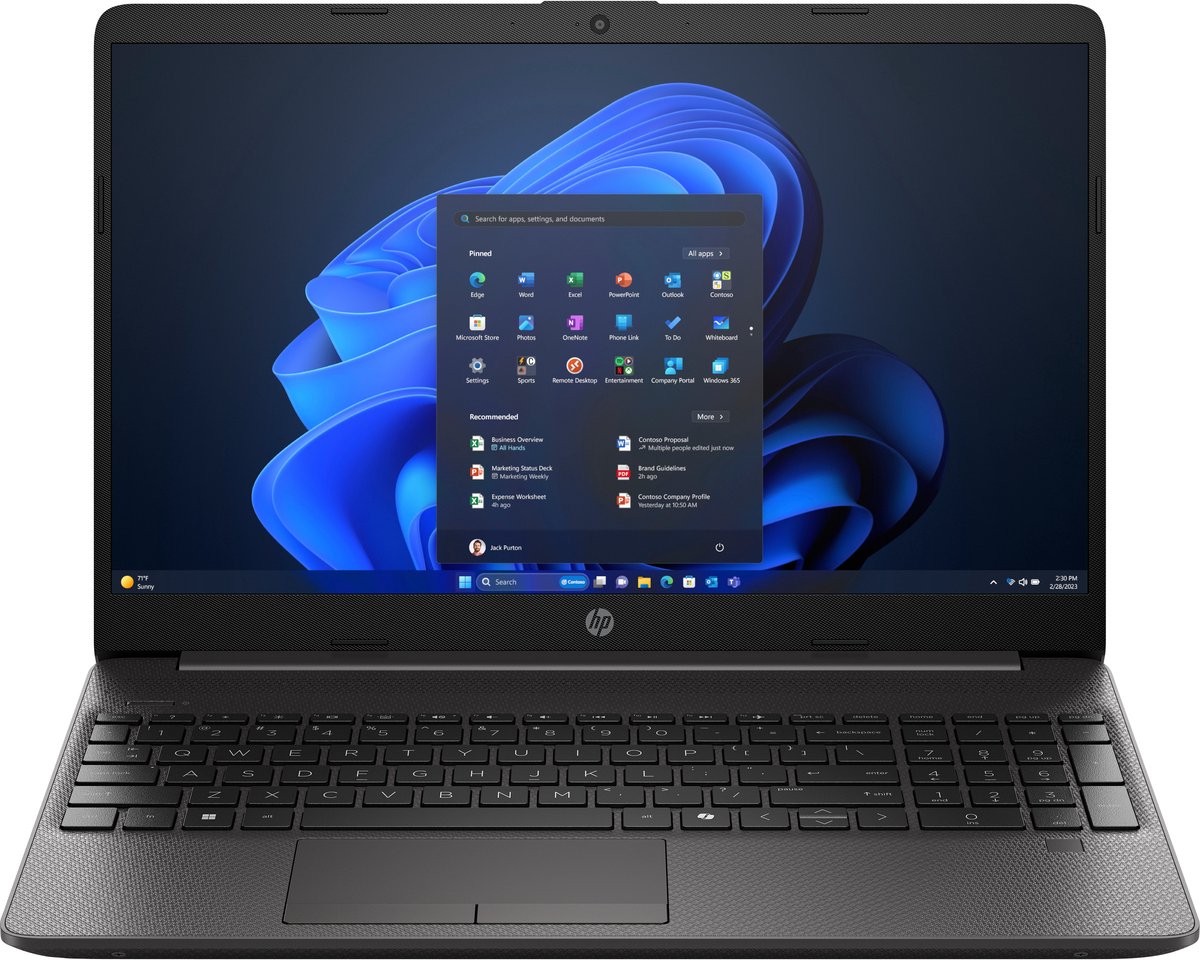 HP 250 G9 | Intel Core 5 120U | (15.6") Full HD | 16 GB DDR4-SDRAM | 512 GB SSD | Wi-Fi 6 (802.11ax) W11 Pro Zwart