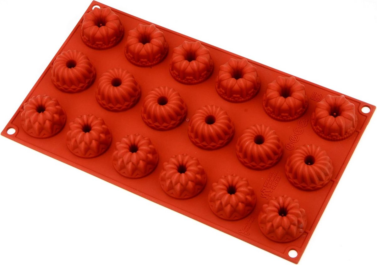 Flexibele Siliconen Bakvorm voor Mini Cakes en Petit Fours