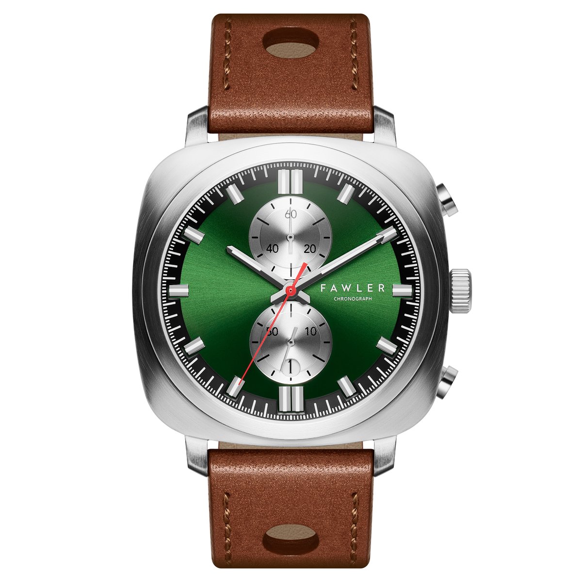 Callao | Groen Kussenvormig Horloge