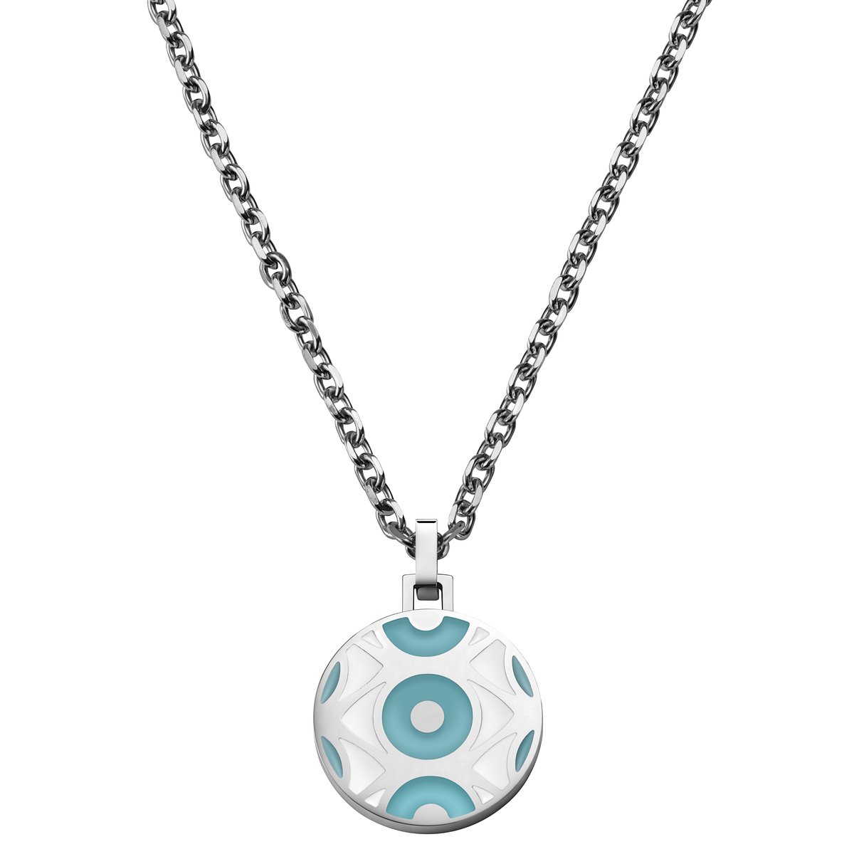 Evil Eye | Zilverkleurige Babyblauwe Ketting