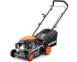 FUXTEC Benzine Grasmaaier FX-RM4346ECO 2in1 - 3,5pk / 2,6kW - 42cm Maaibreedte - 5-traps Maaihoogteverstelling - 146ccm 4-Takt - Incl. 40L Grasvanger & Reinigingsaansluiting