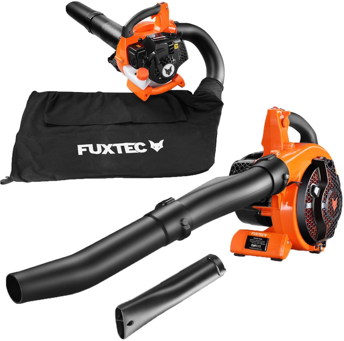 Bol.com FUXTEC Benzin Laubsauger 4in1 FX-LBS126 2-Takt Laubbläser & Laubhäcksler inkl. 2Blasrohre & 45l Fangsack – getestet Ober... aanbieding