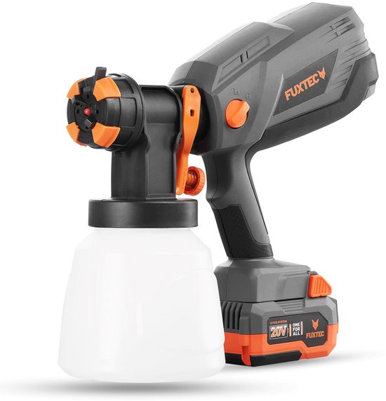 Accuspuitpistool - FUXTEC FX-E1CSP20 - 20V 1L - Set met 4Ah accu en 1A lader — afbeelding 4