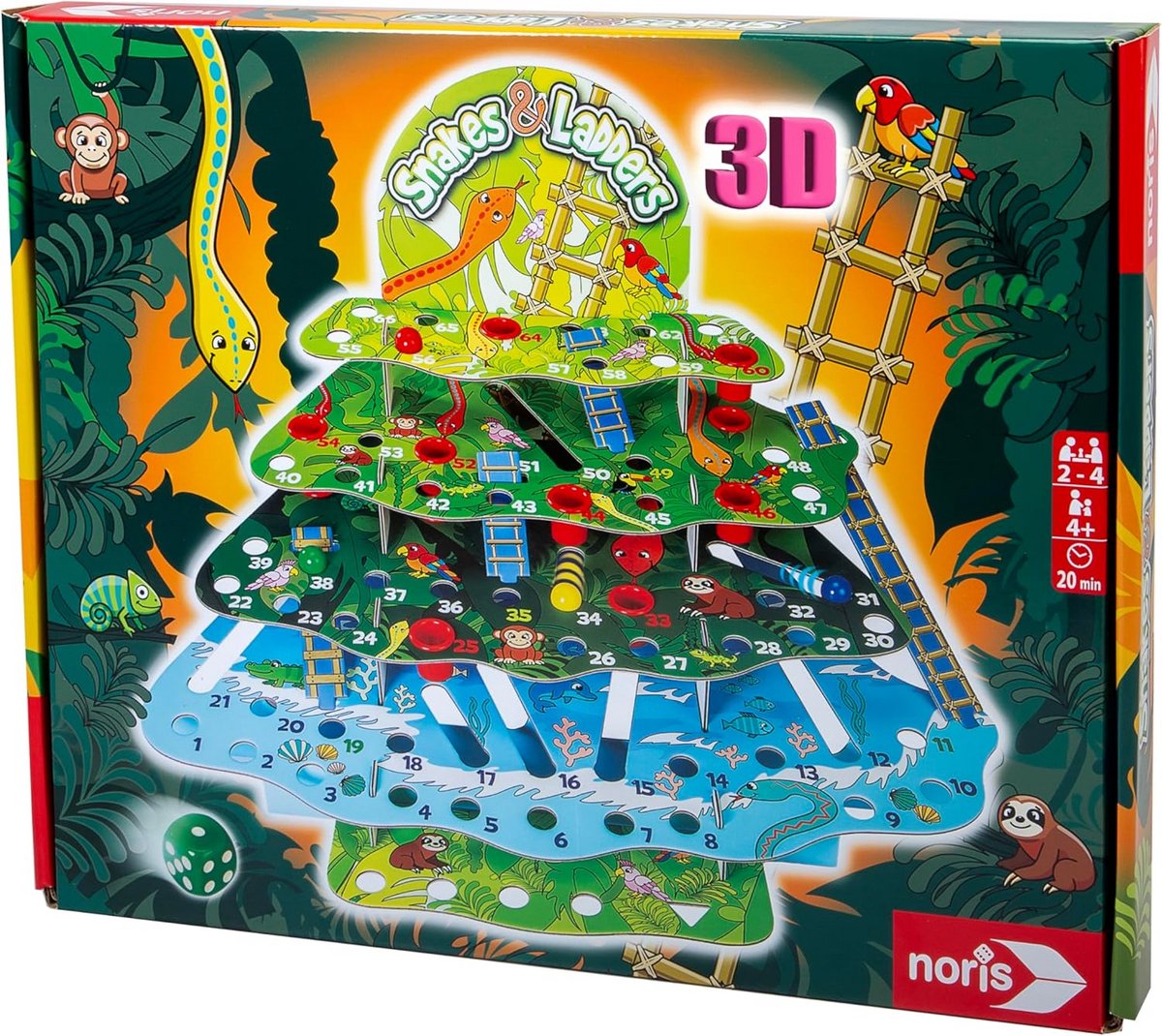 3D Knikker Spel met 4 Niveaus: Spannend Knikker en Dobbelspel voor Kinderen Vanaf 4 Jaar