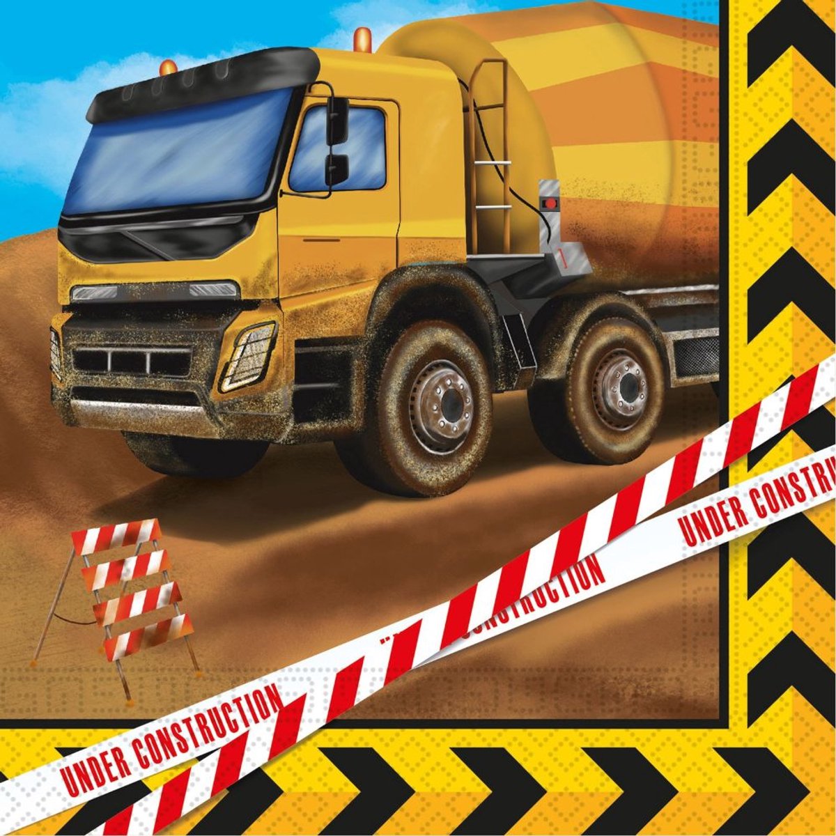 20 Next Generation FSC Construction Servetten 33x33cm