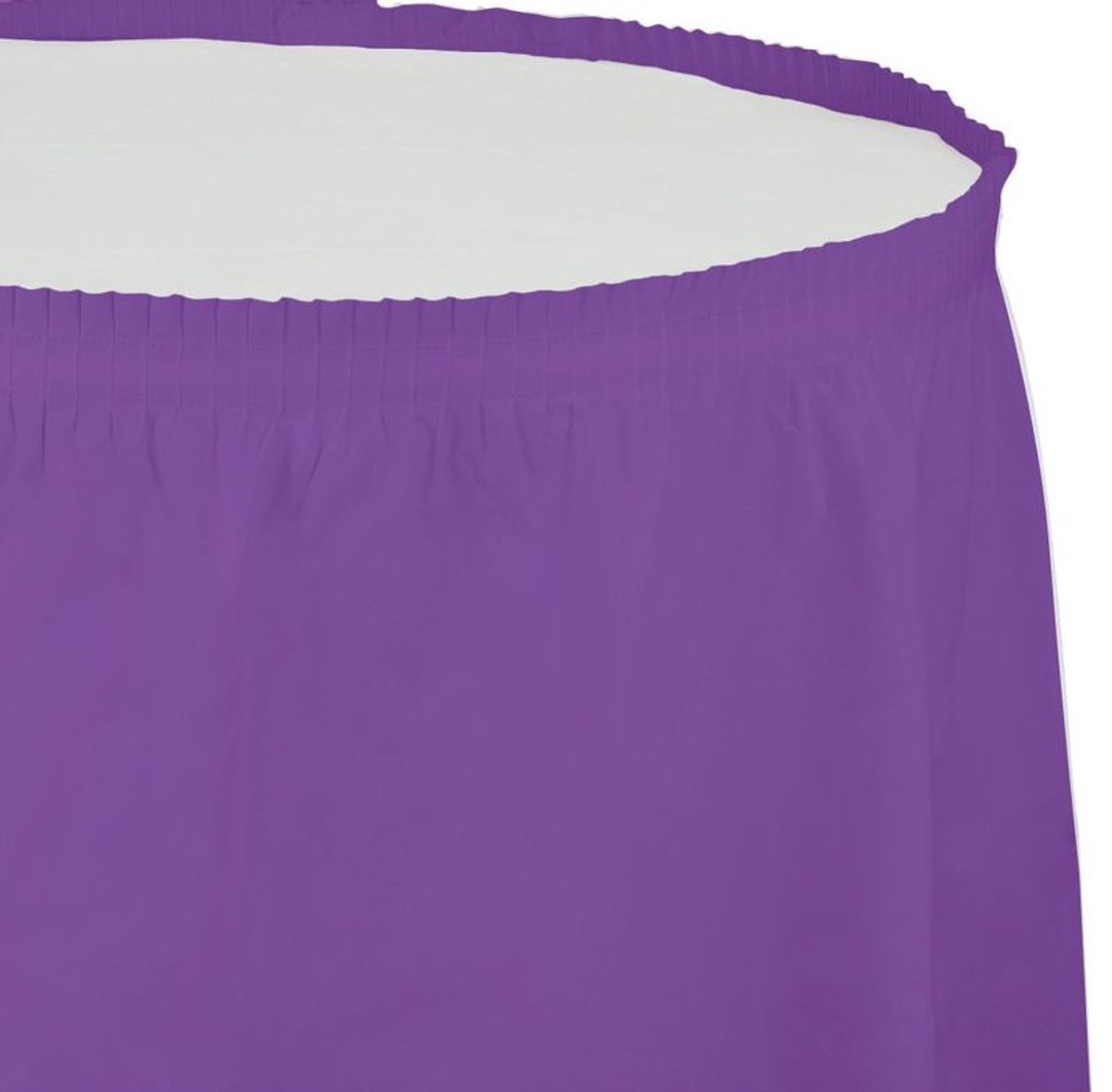 Plastic tafelrok in de kleur amethist