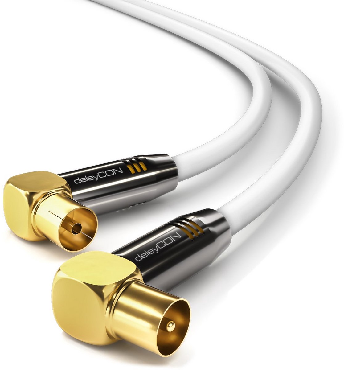 15m Korte Coaxkabel voor TV en Ontvanger - 4K Ultra HD Geschikt