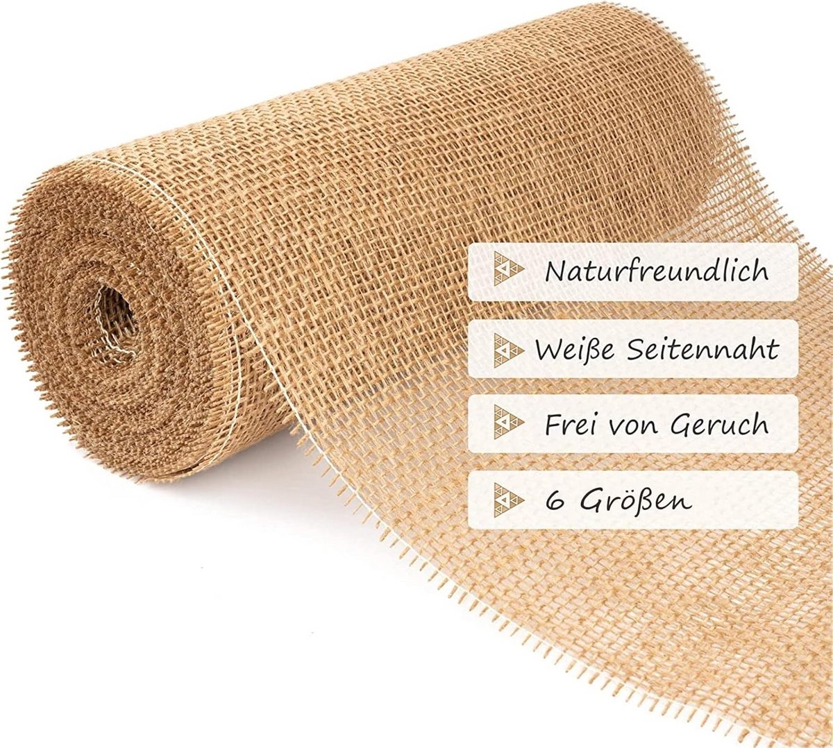 Natuurlijke Jute Tafelloper Rustieke Stijl voor Bruiloft en Tafeldecoratie