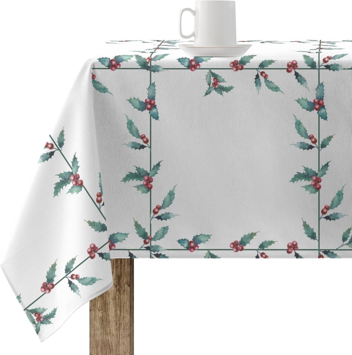 Ronde Kerst Tafelkleed Katoen Vuilafstotend 100 cm