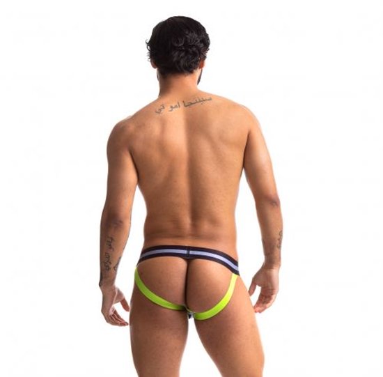 Maillot Sport Fucker - Jockstrap - Zwart/ Vert S