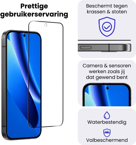 Beschermt tegen krassen en stoten. Camera & sensoren werken zoals gewend. Waterbestendig. Valbeschermend. Screenprotector voor smartphone.