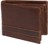 Portefeuille Montreal deux volets en cuir marron RFID