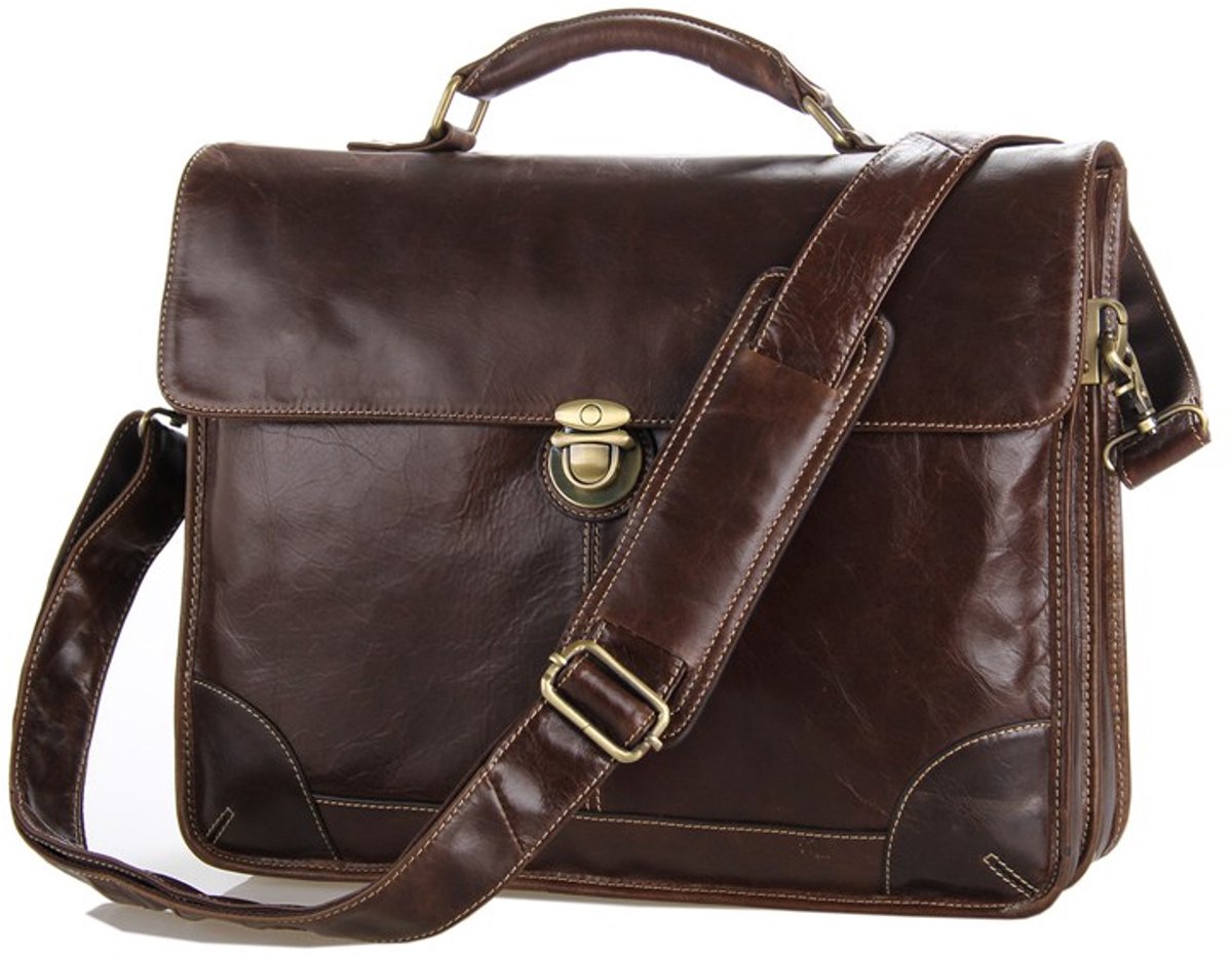 Klassieke Leren Messenger Bag
