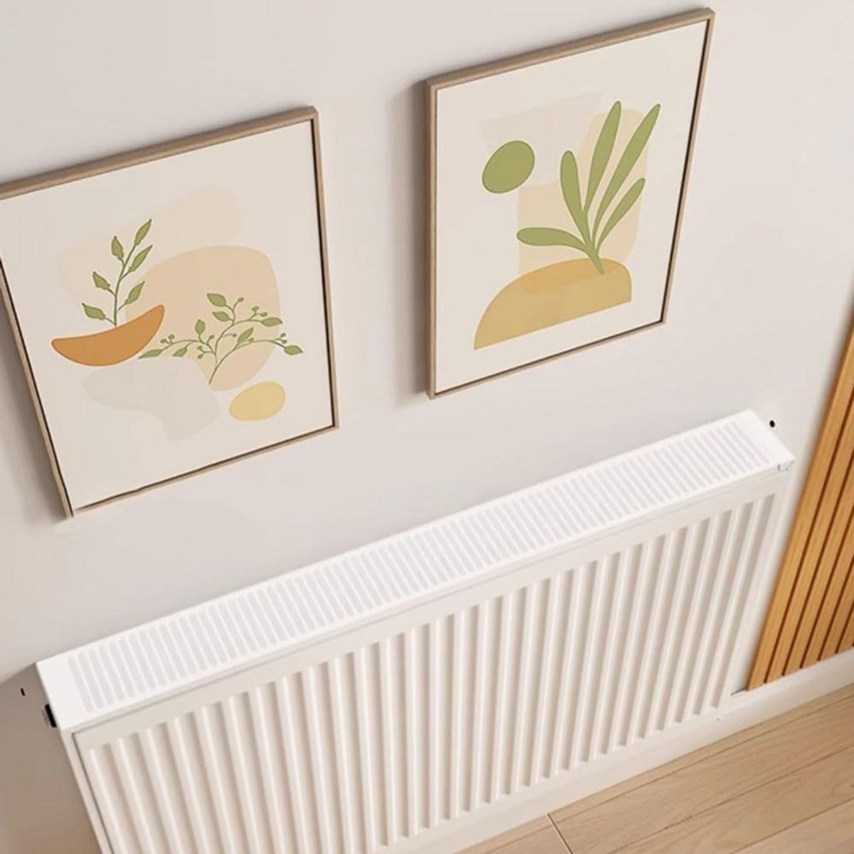 Decoratieve Radiatorombouw met Magnetische Bevestiging | Stofkap voor Verwarming 100cm