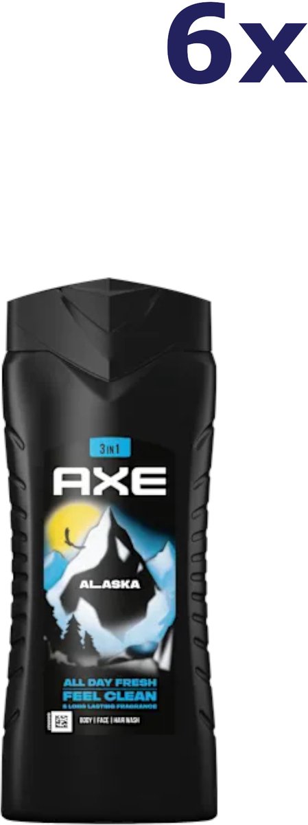 AXE - Alaska - Ocean Air & Bergamot Scent - XL - Douchegel - 12x 400ml - Voordeelverpakking