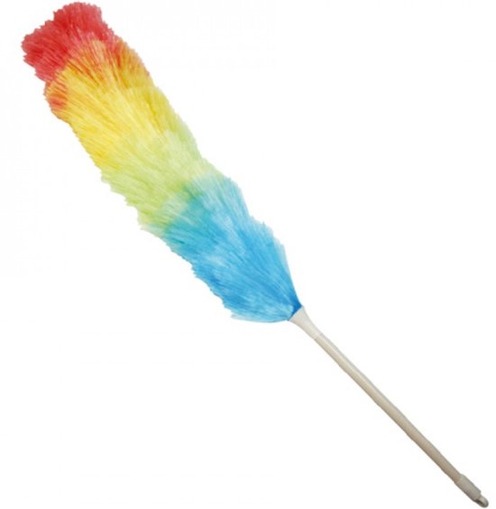Plumeau regenboogkleuren - Synthetisch 115 cm - Telescopisch — afbeelding 2