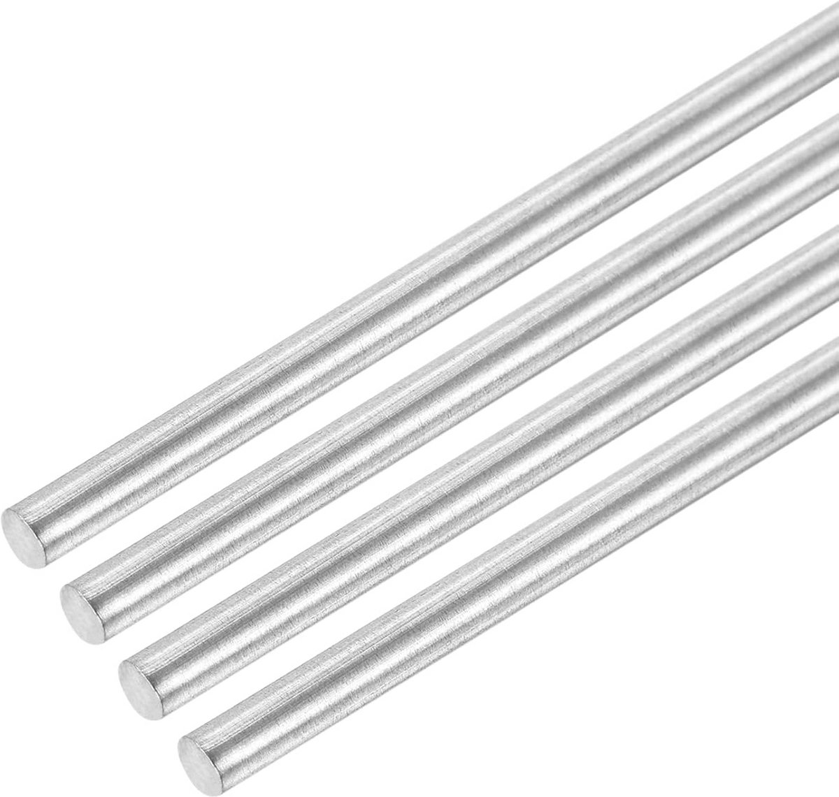 4 Stuks RVS Staven 4mm x 120mm voor Tuin en DIY Modelbouw