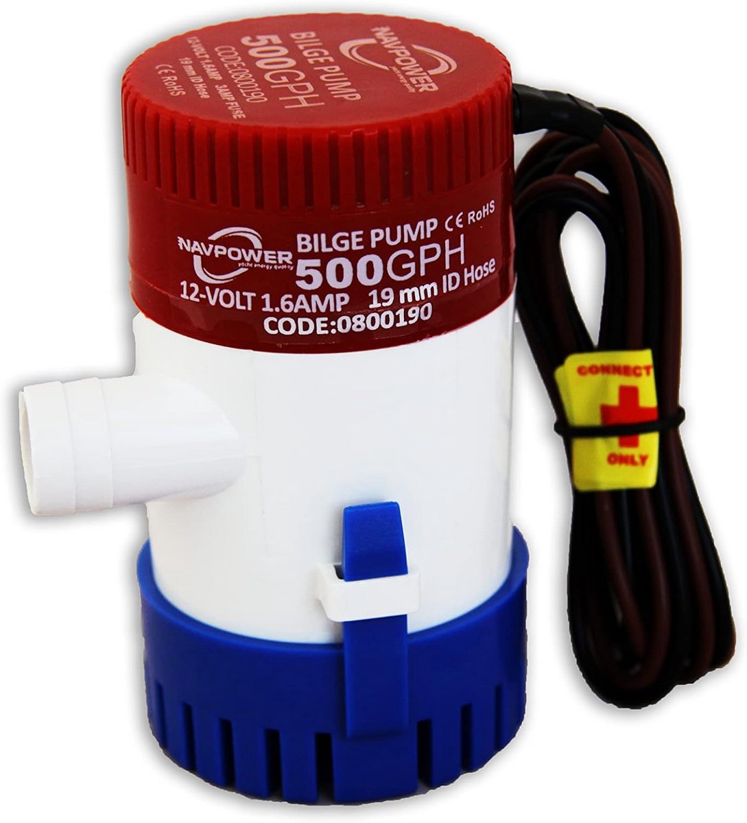 Krachtige 12V Dompelpomp voor Boot en Camper (500 GPH)