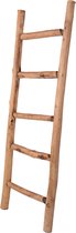 UNUS® Ladder decoratie hout vrijstaand handdoekladder accessoires 120 cm vintage