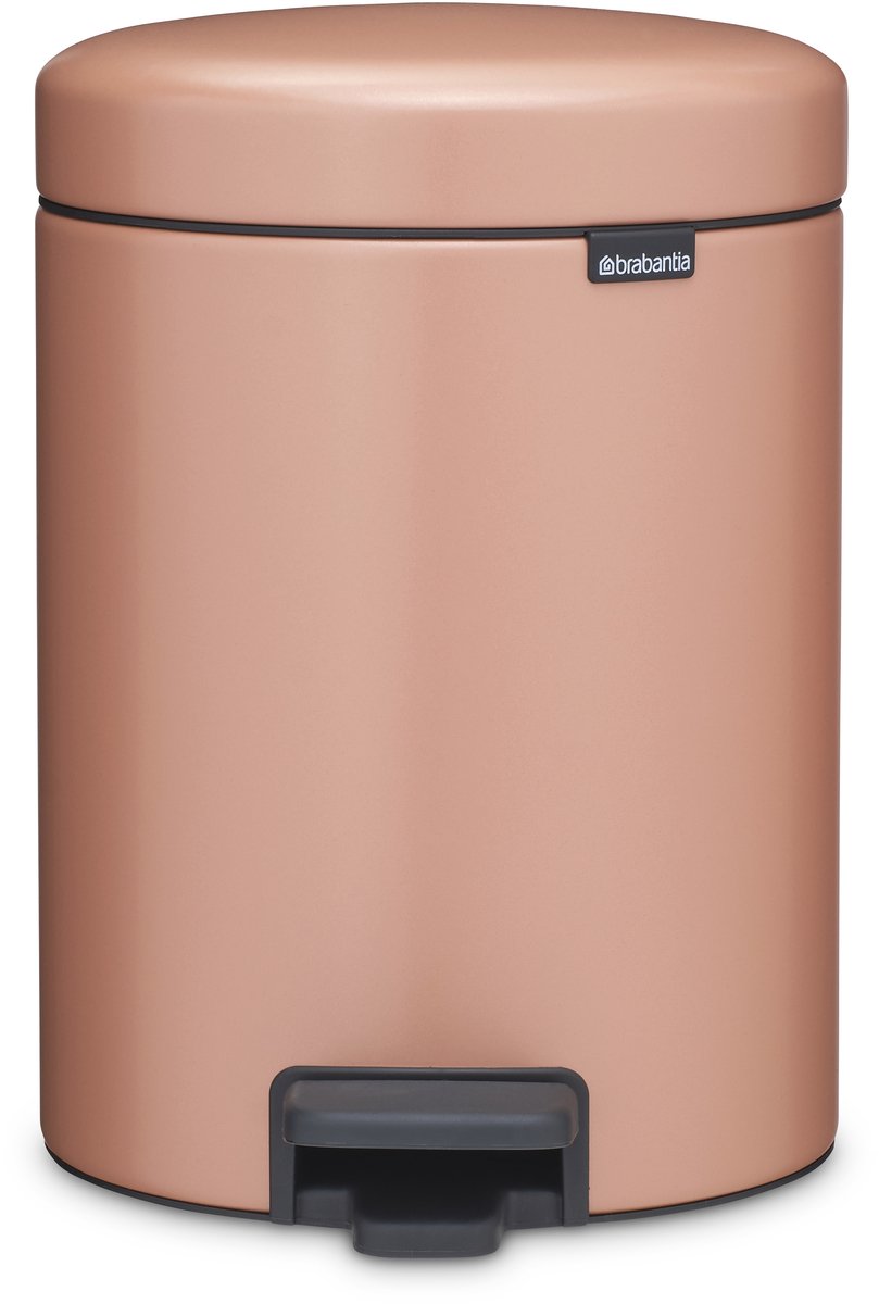 Brabantia NewIcon Prullenbak - 5 liter - Warm Copper