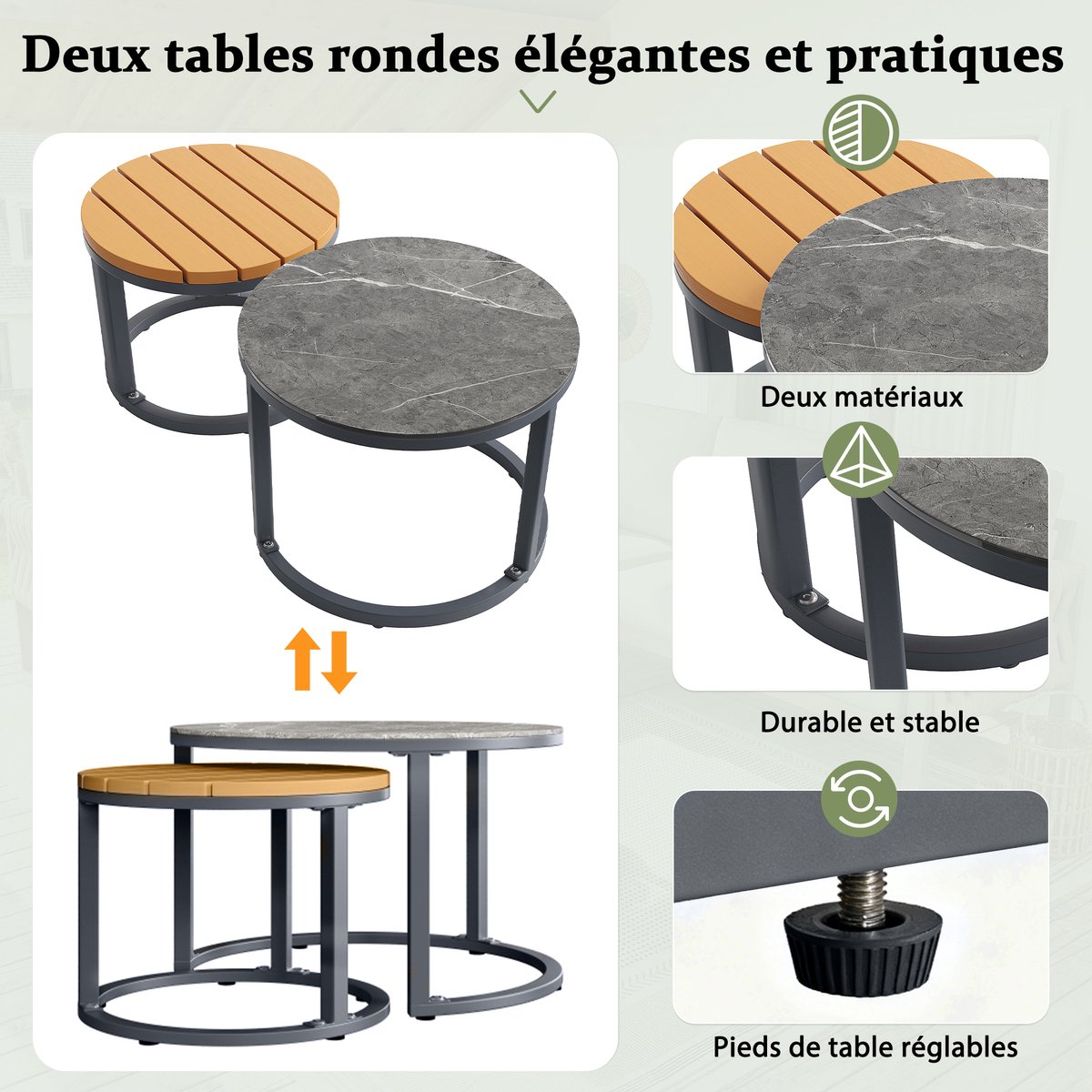 OKWISH Modulaire Tuinlounge Set Voor 5 Tot 6 Personen thumbnail 3