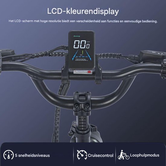 250W Dik Klapfiets E-Bakfiets 20 Inch 48V 18.2Ah Accu, Hydraulische Schijfremmen Elektrische Fiets, Elektrische Vrachtsfiets 180kg, Blauw Driewieler E-Bike van Shengmilo — afbeelding 5