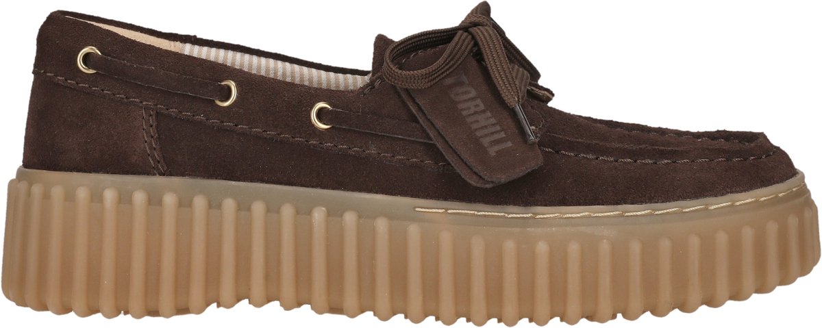 Clarks Torhill Boat donkerbruin-zwart