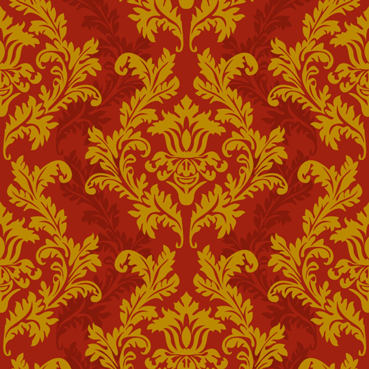 Maki - Lunch servetten - Red & gold Wallpaper