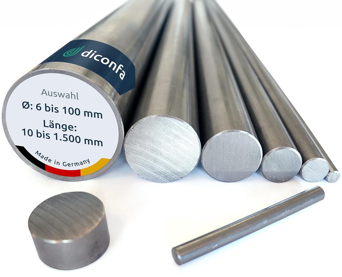 Rondstaal S355 J2+C Blank Staal voor Assen en Montage - Diverse Diameters en Lengtes