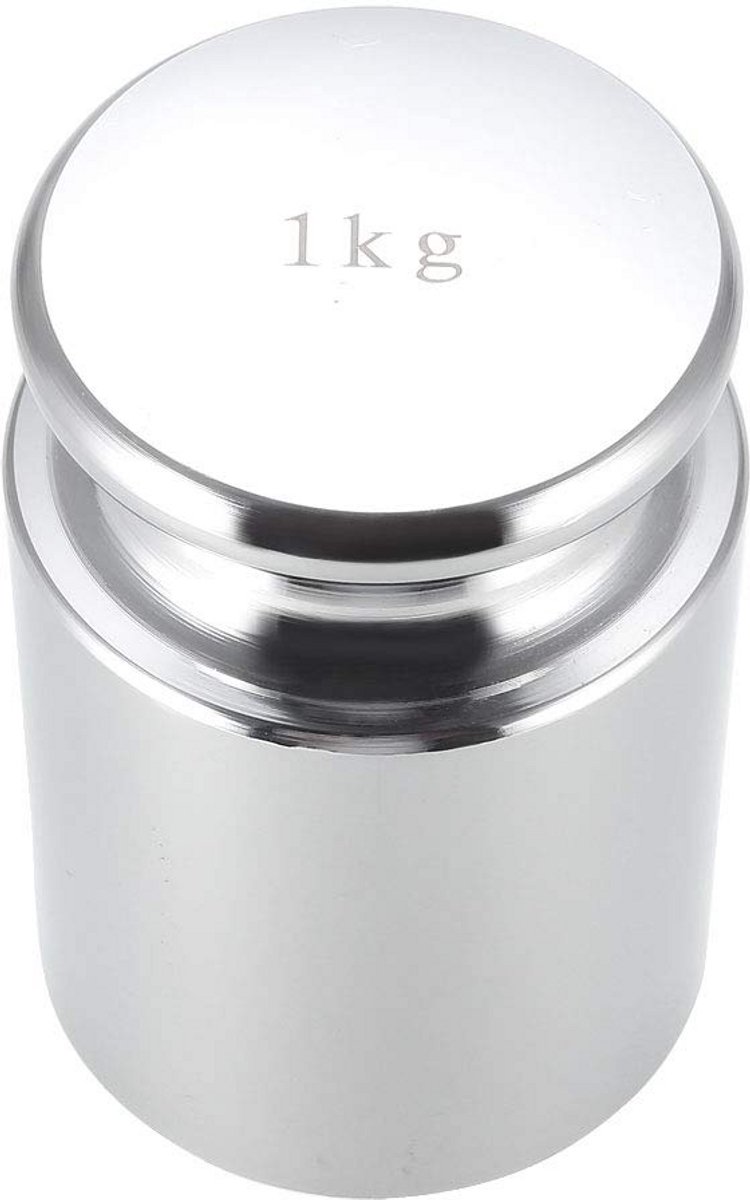 Kalibratiegewicht M1 Precisie Staal Verchroomd voor Digitale Weegschalen, 1 kg