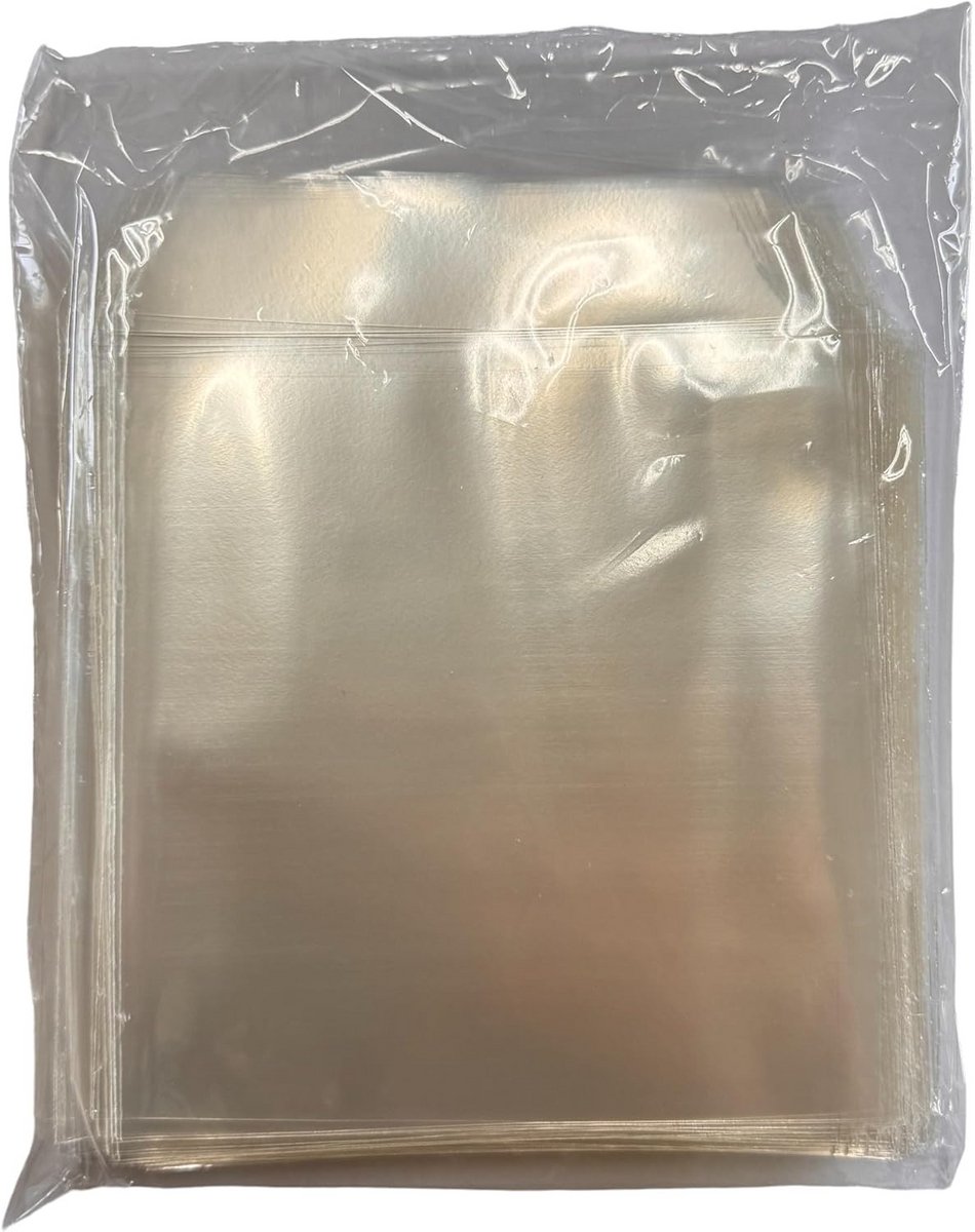 100 Doorzichtige DVD Hoezen met Sluitklep voor CD, DVD en Blu-ray Opslag