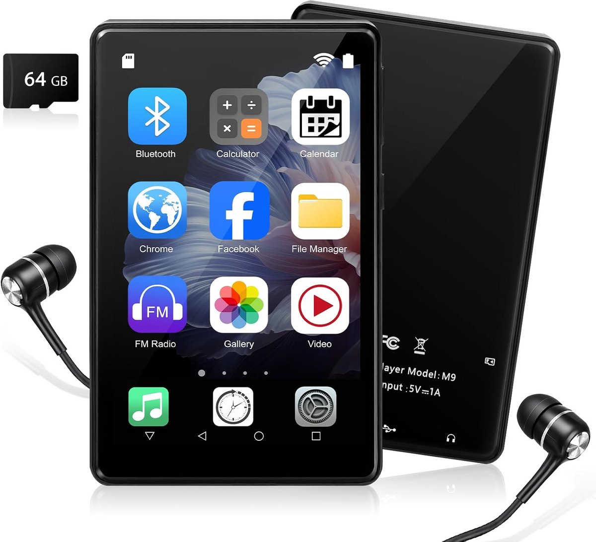 MP3 Speler Bluetooth - FM-Radio - Touchscreen - Sport