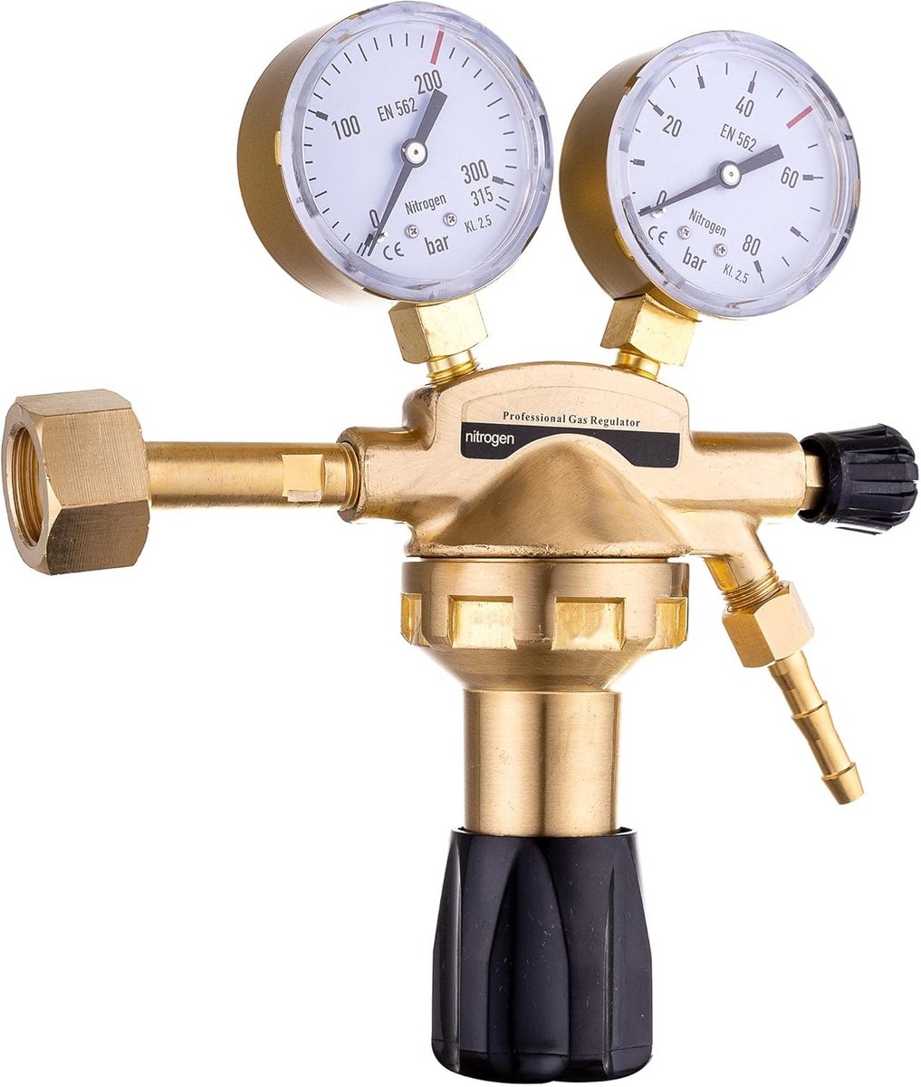 Stikstof Drukregelaar 50 Bar met Dubbele Manometer voor Airconditioning en Installatie