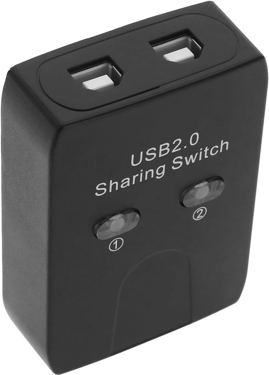 USB 2.0 Switch voor 2 PC's naar 1 Printer of Scanner - Handmatige Deeladapter