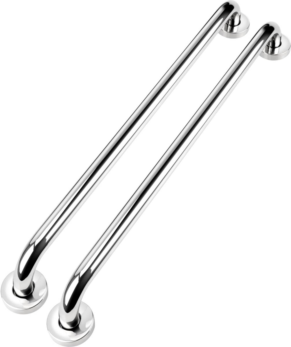 Veiligheidshandgrepen RVS voor Badkamer en Toilet 60 cm (2 stuks)