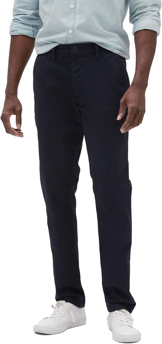Heren Kaki Slim Fit Khaki Broek voor Dagelijks Comfort en Stijl