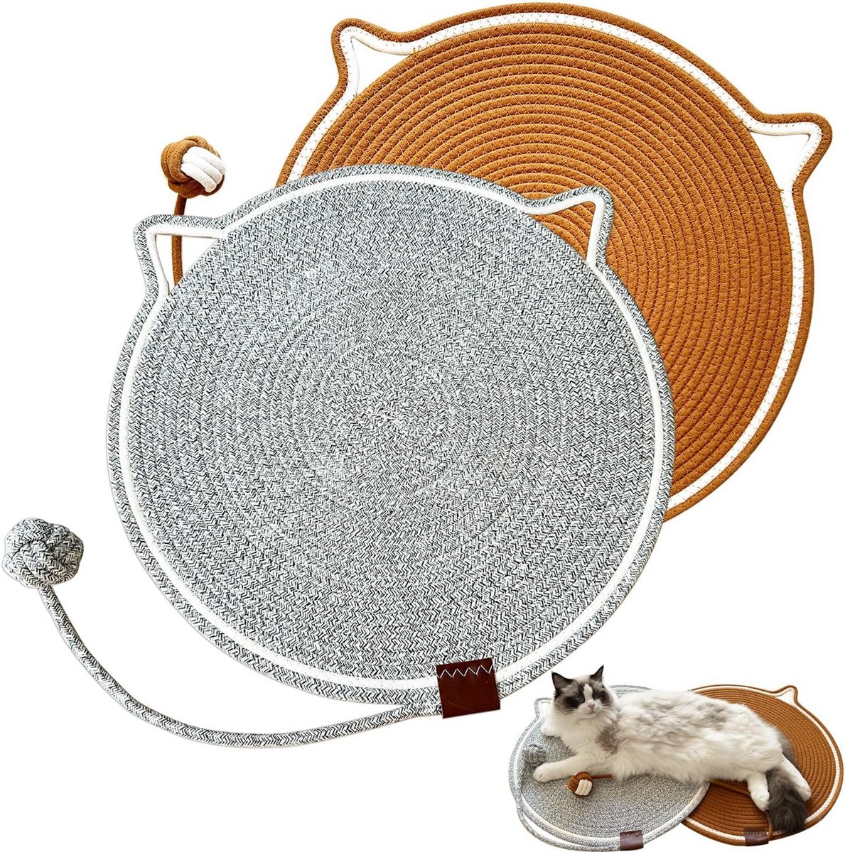Pluizige Comfortabele Kattenmand voor Uren Slaapplezier