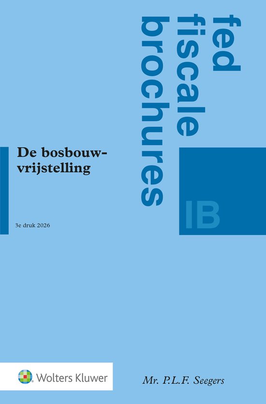 De Bosbouwvrijstelling - cover