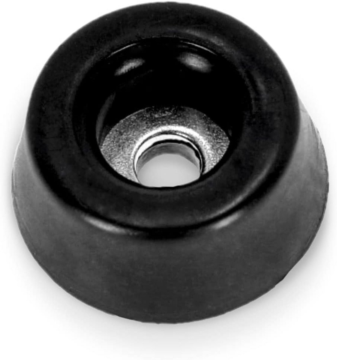 Set van 40 Zwarte Rubberen Voetjes voor Apparatuur en Meubels 20 x 9 mm