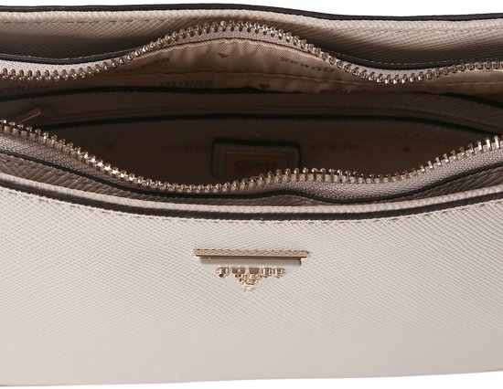 GUESS sac à épaule Noelle II Top Zip Shoulder Bag Taupe