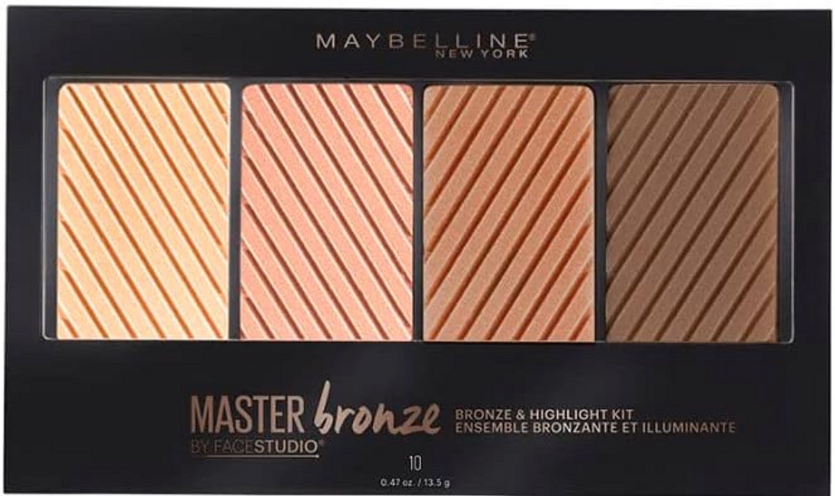 Make-up Palette voor Bronzer en Highlighter voor een Natuurlijke Zomerse Look